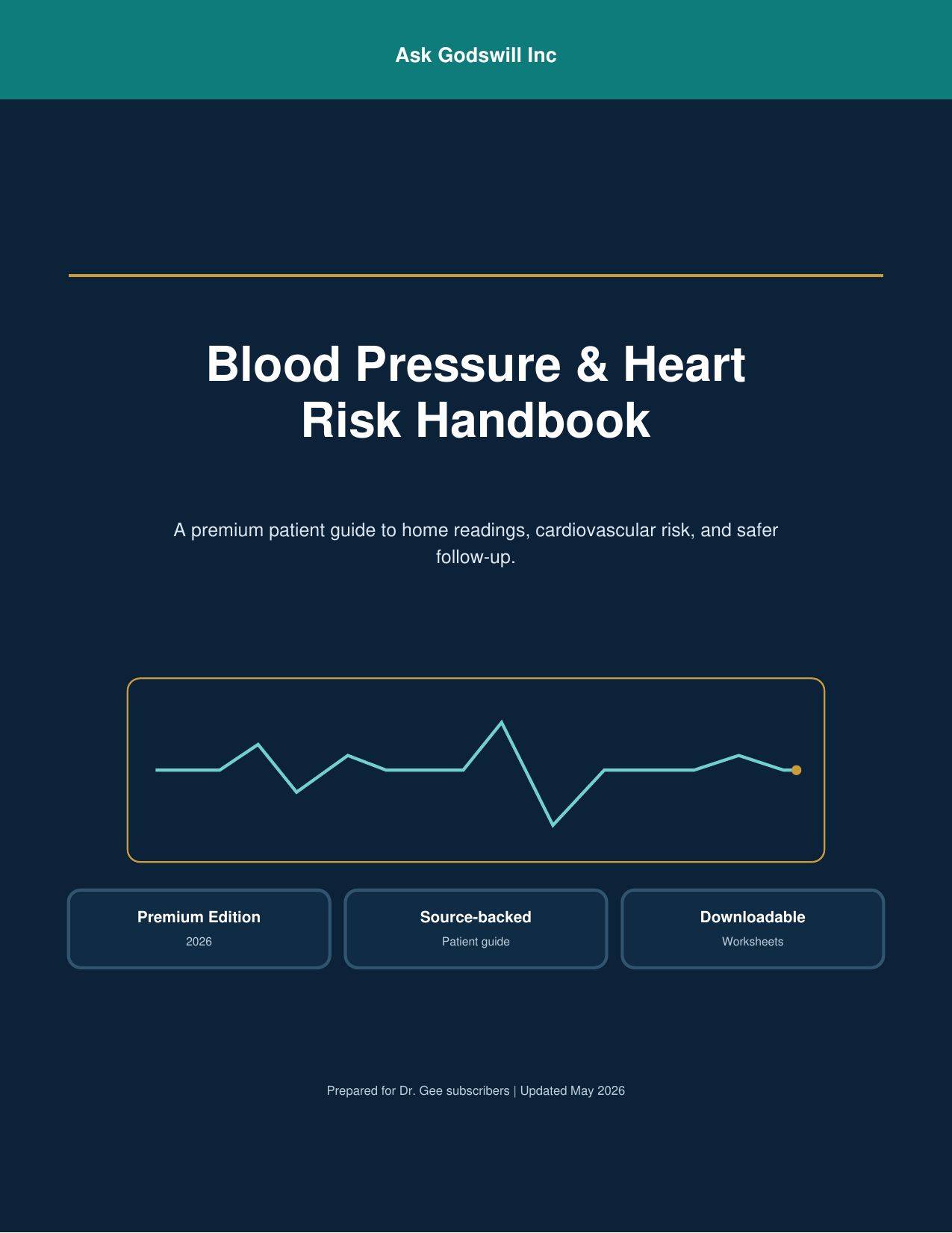 Blood Pressure & Heart Risk Companion — book cover